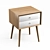 Acorn Mid-Century Closed Nightstand 3D model small image 4