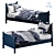  Детская кровать Camp Single Bed, Navy 3D model small image 1