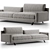 James Straight Sofa 3D Model 3D model small image 1