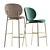 Modern Ines Bar Stool Design 3D model small image 1