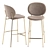 Modern Ines Bar Stool Design 3D model small image 4