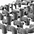 Smooth Geometry Sewer Fittings Set 3D model small image 15