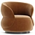  Sleek Modern Clip Armchair Italy 3D model small image 2