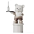 Ceramic Bear Ornaments Shelf Tray 3D model small image 1