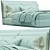 Modern Adam Bed Design Giorgetti 3D model small image 2