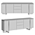 Oak SOHO Sideboard - Stylish Storage 3D model small image 2