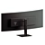 HP Z38c Curved Monitor 3D model small image 4