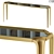 Sleek Lotus Console Table 3D model small image 1