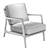 Turbo-Smoothed Verity Lounge Chair 3D model small image 3