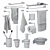 GROHE Essentials Cube Accessory Set 3D model small image 5