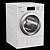 Miele White Washer Dryer Set 3D model small image 2