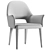 Luxury Leather Harmony Chair 3D model small image 4