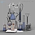 Chemistry Lab Glassware Set 3D model small image 6