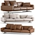 Luxury Soft Dream Sofa: Flexform 3D model small image 2