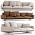 Luxury Soft Dream Sofa: Flexform 3D model small image 4