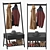 Modern Coat Rack Model Kit 3D model small image 2