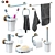 GROHE Grandera Accessory Set (10 pcs) 3D model small image 1