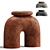 Ancient-inspired TRNK Chair Collection 3D model small image 1