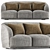 Modern Large Three-Seat Sofa 3D model small image 1