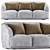 Modern Large Three-Seat Sofa 3D model small image 2