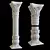 Ornate East Column Facades Kit 3D model small image 3