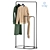 O&O Clothes Rack: Black, Modern 3D model small image 1