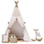 Kid's Teepee Room Decor Kit 3D model small image 4