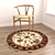 Round Rug Set with Variants 3D model small image 2