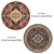 Round Rug Set with Variants 3D model small image 3