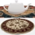 Round Rug Set with Variants 3D model small image 4