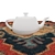 Round Rug Set with Variants 3D model small image 5