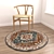 Round Rug Set with Variants 3D model small image 6