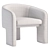  Stylish Marla Chair, Cognac 3D model small image 7