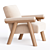 Modern 2014 Carter Chair Design 3D model small image 2