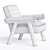 Modern 2014 Carter Chair Design 3D model small image 3