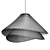 White Pendant Fabric Lampshade 3D model small image 5