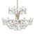 Elegant Crystal Flower Chandelier 3D model small image 1