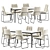 Modern Elegance Dining Set 3D model small image 1