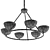 Elegant Florent Chandelier - 36 3D model small image 5