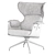 Lounger Chair with Ottoman Set 3D model small image 3