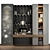 Modern Custom Wardrobe Furniture Set 3D model small image 1