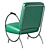 Streamline Tubular Steel Armchair 3D model small image 2