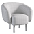 Calligaris 2017 Fabric Armchair Rio 3D model small image 3