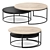 Nested Round Coffee Table Set 3D model small image 1