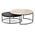 Nested Round Coffee Table Set 3D model small image 2