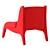 Modern Upholstered Armchair Design 3D model small image 2