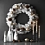 Christmas Decor with Candles and Wreath 3D model small image 1