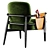 Modern Fabric Armchair with Removable Cover 3D model small image 6