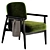 Modern Fabric Armchair with Removable Cover 3D model small image 11