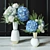 Blue Hydrangea Decor Set 048 3D model small image 3